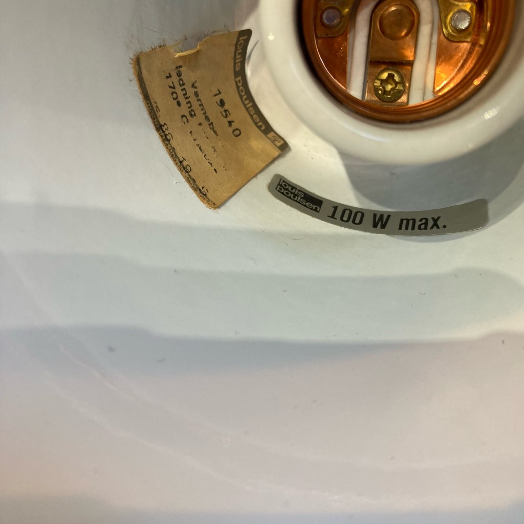 ルイスポールセン / Louis Poulsen ワークショッププランプ 照明 ホワイト ヴィンテージ