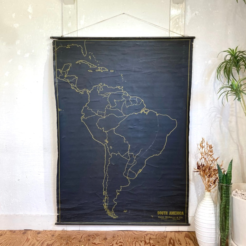 ランドマクナリー / Rand McNally ヴィンテージ 地図 タペストリー 壁掛け