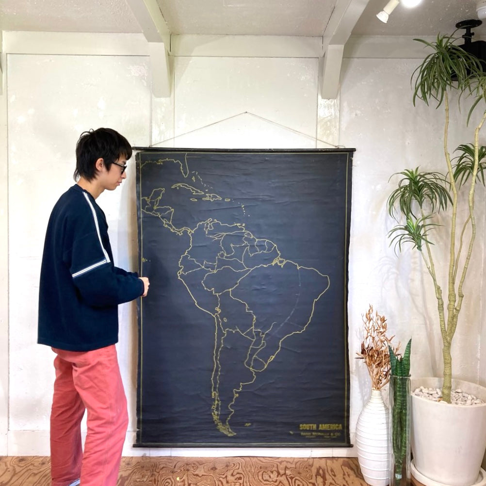 ランドマクナリー / Rand McNally ヴィンテージ 地図 タペストリー 壁掛け