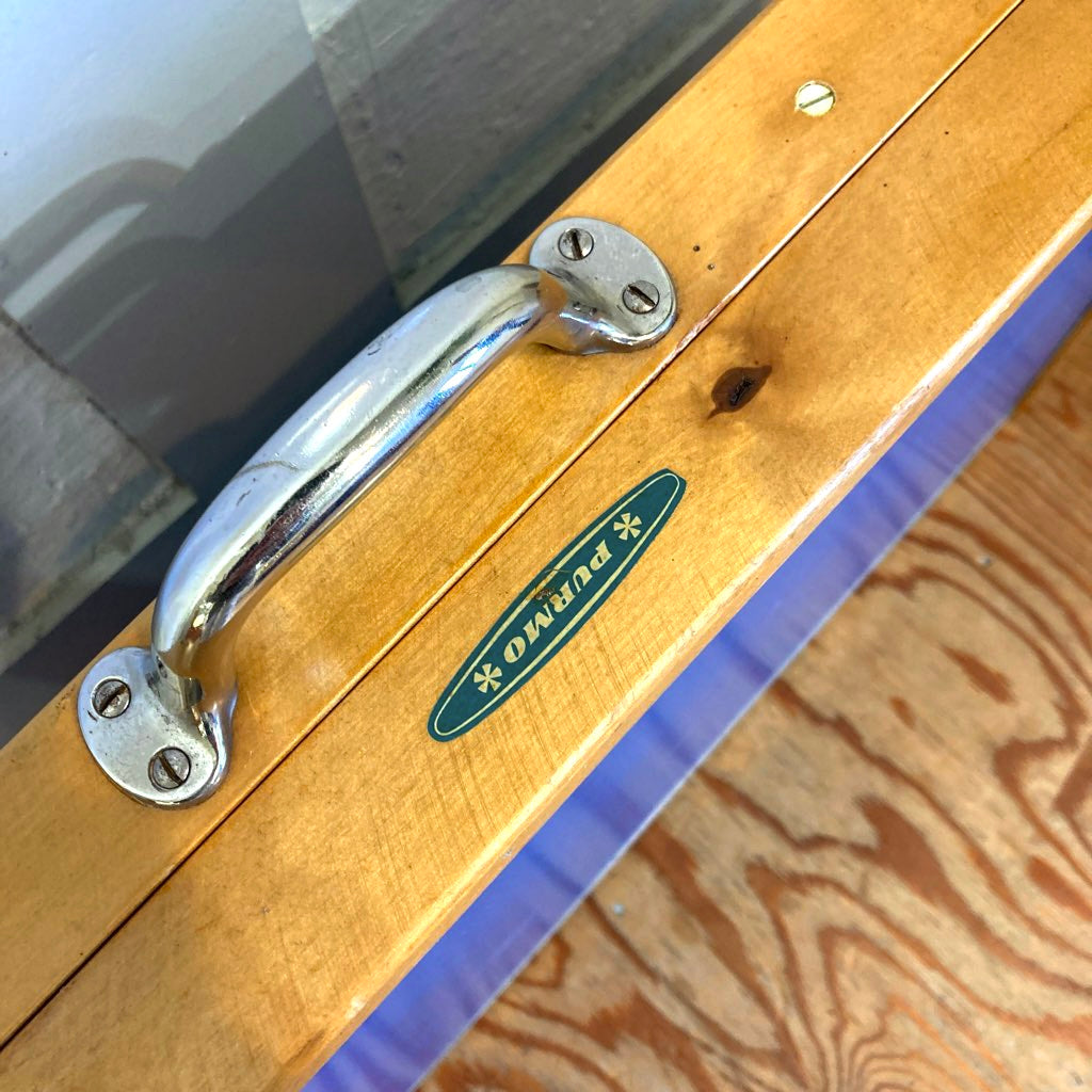 北欧 キャンプ テーブル&チェア セット ブルー 折り畳み ヴィンテージ