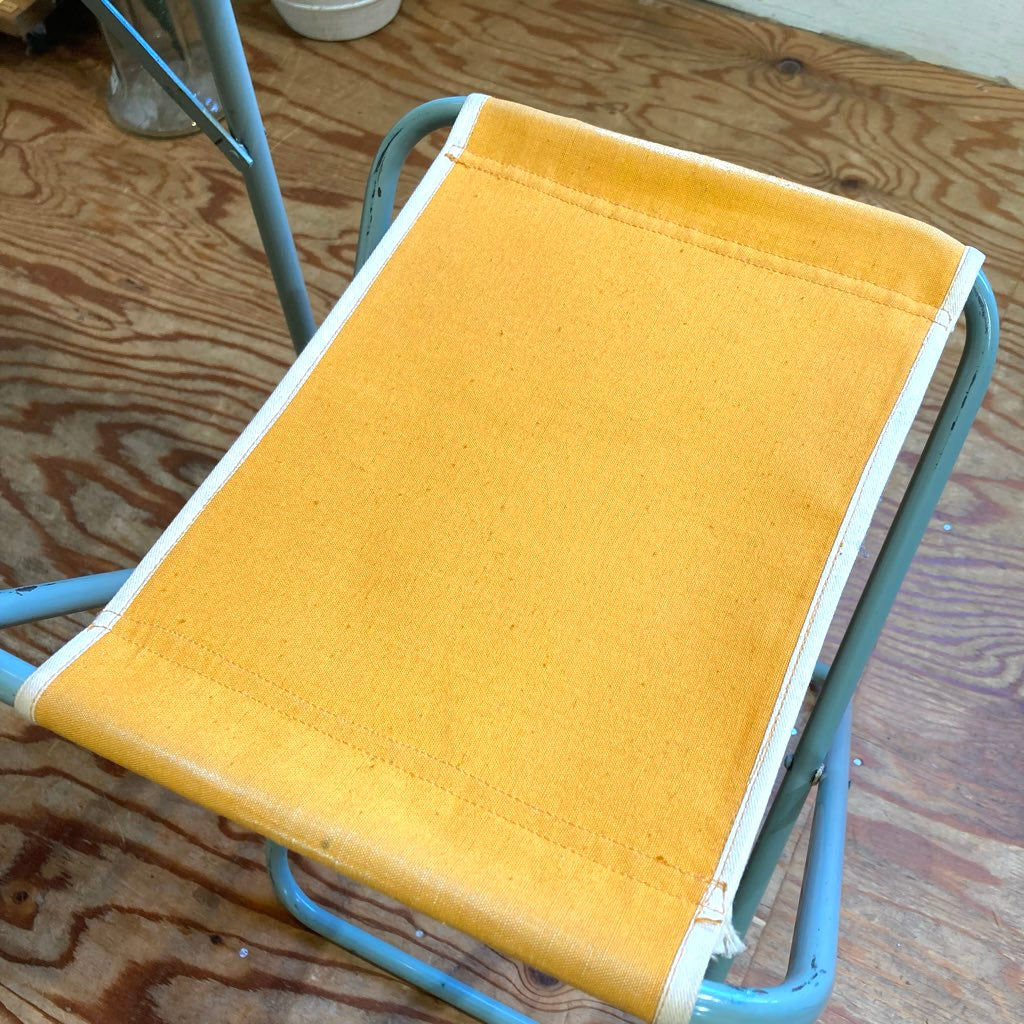 北欧 キャンプ テーブル&チェア セット ブルー 折り畳み ヴィンテージ