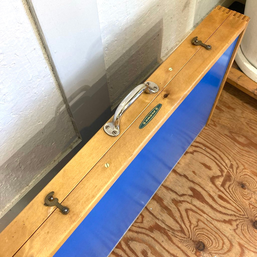 北欧 キャンプ テーブル&チェア セット ブルー 折り畳み ヴィンテージ