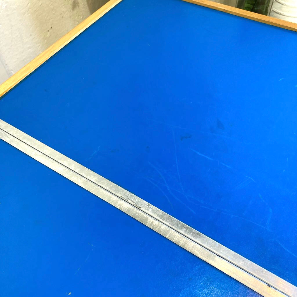 北欧 キャンプ テーブル&チェア セット ブルー 折り畳み ヴィンテージ