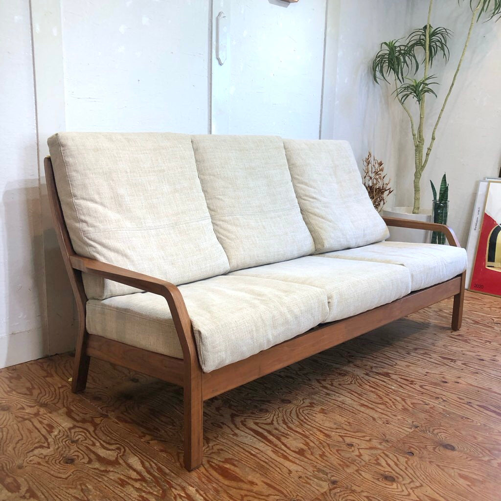 ソース / source ワイホープ / Y HOPE トリプルソファ 184 3人掛け ウォルナット  展示品