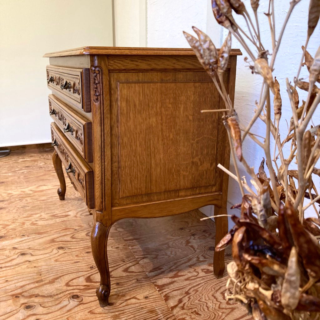 猫脚3段チェスト クラシックスタイル 中古