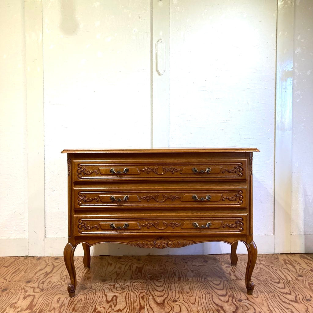 猫脚3段チェスト クラシックスタイル 中古