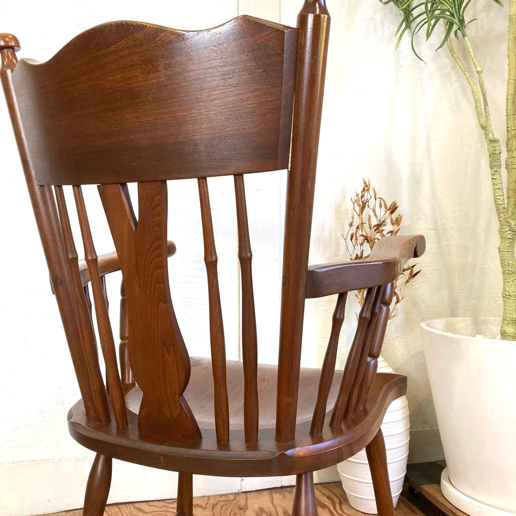 MEEUWIS社 オーク材 アームチェア ダイニングチェア オランダ製 中古