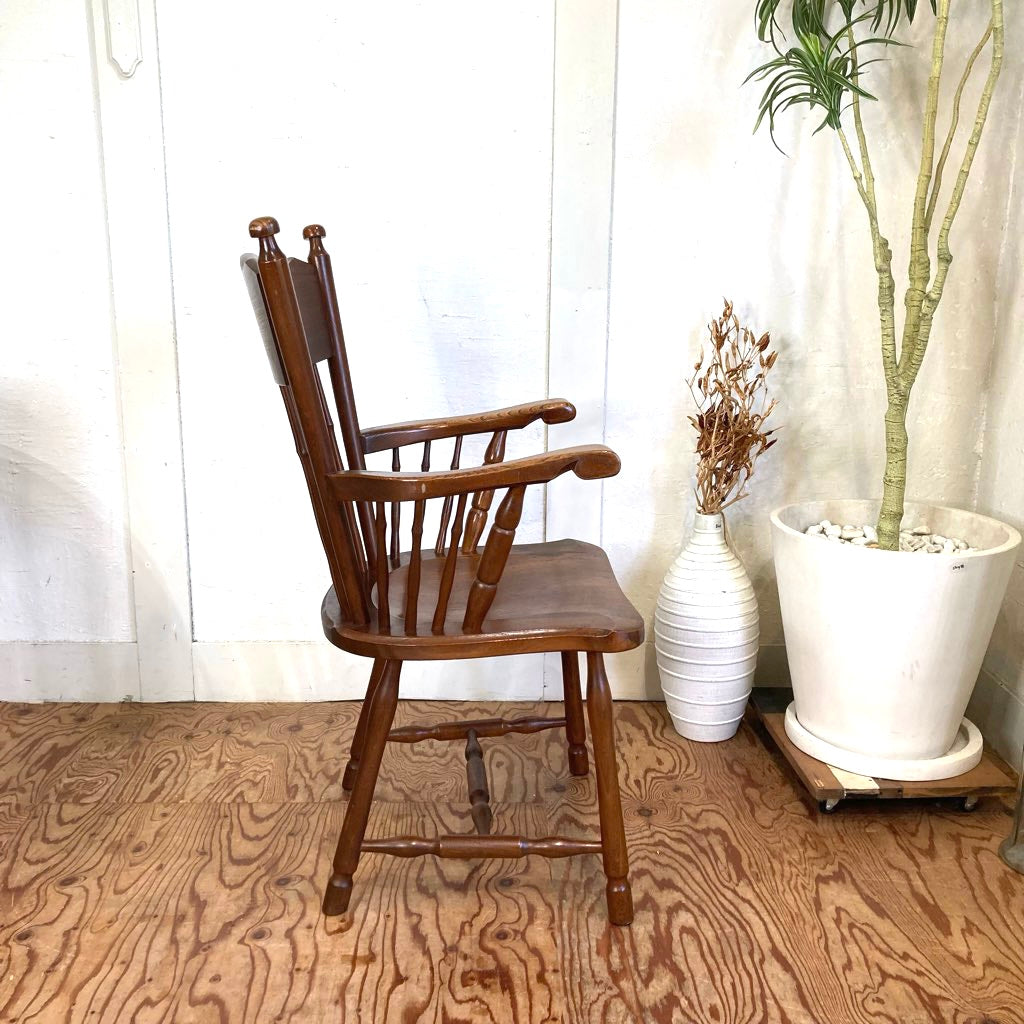 MEEUWIS社 オーク材 アームチェア ダイニングチェア オランダ製 中古