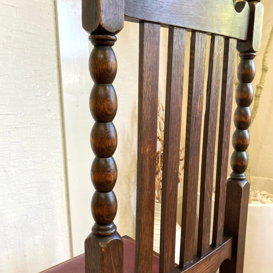 英国 アンティーク ダイニングチェア ボビンターニングレッグ