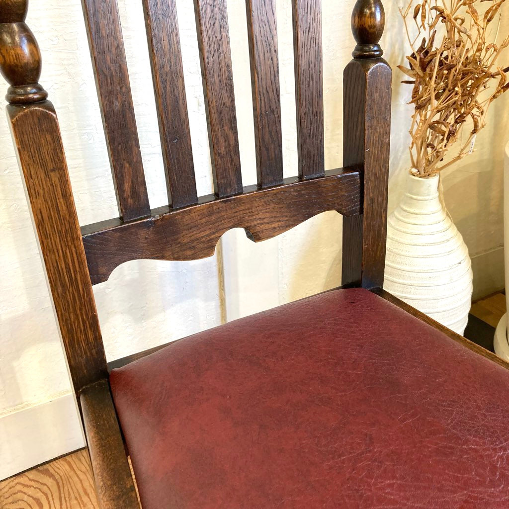 英国 アンティーク ダイニングチェア ボビンターニングレッグ