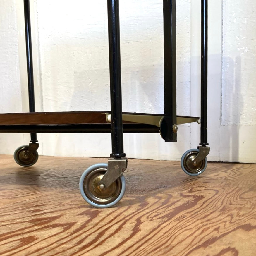 折り畳みワゴン キッチンワゴン キャスター付き ヴィンテージ