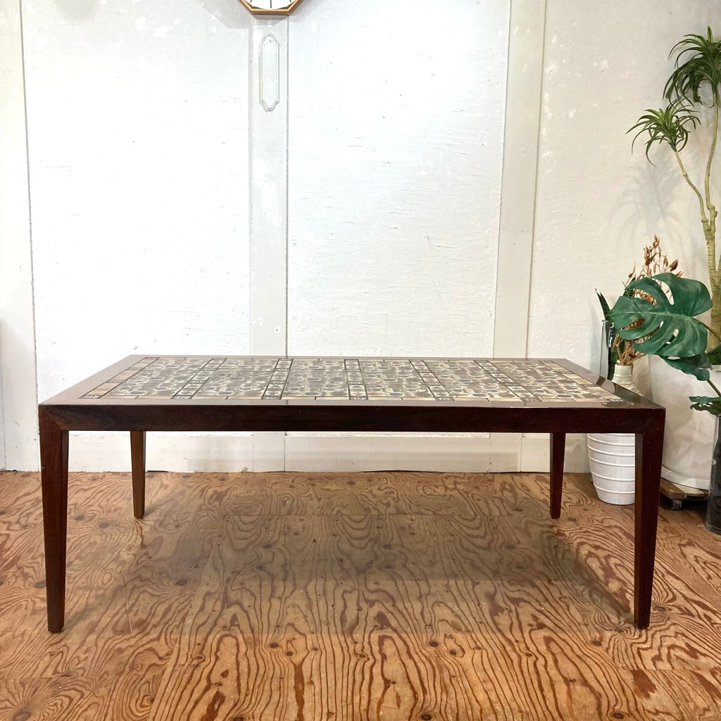 ハスレヴ&ロイヤルコペンハーゲン / Haslev&Royal Copenhagen バッカ タイルトップ コーヒーテーブル ヴィンテージ