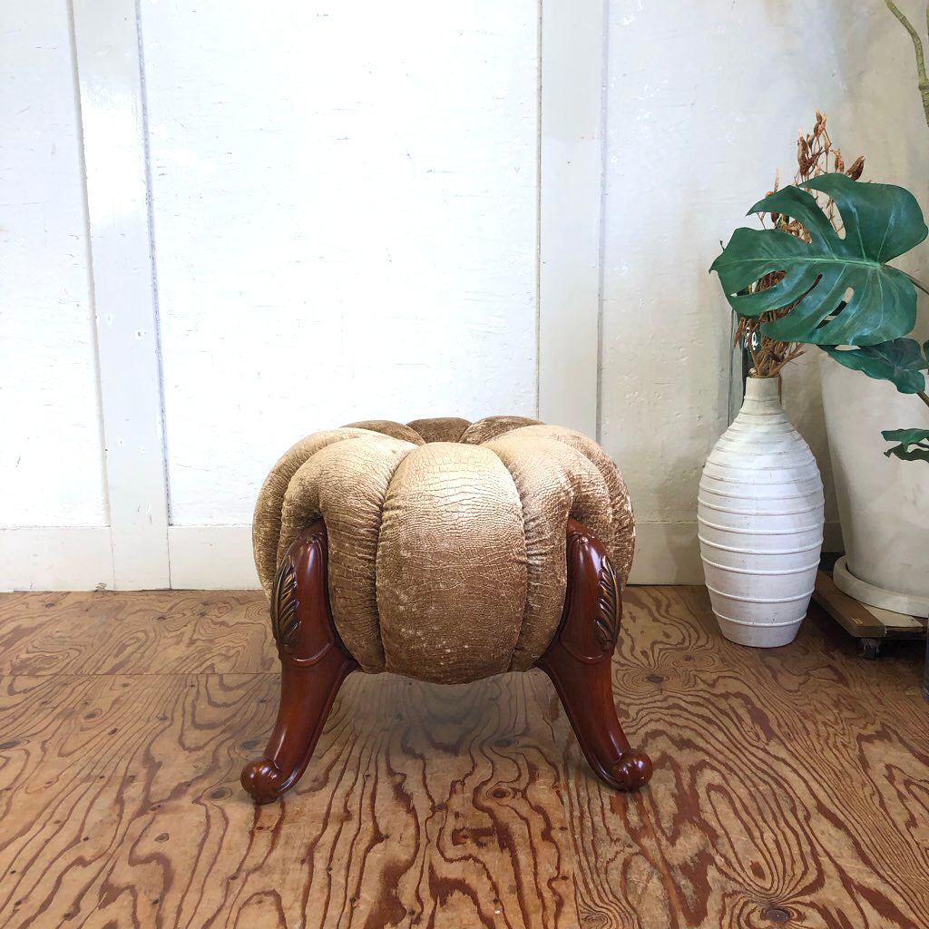 猫脚 クラシック スツール パンプキンスツール チェア 中古