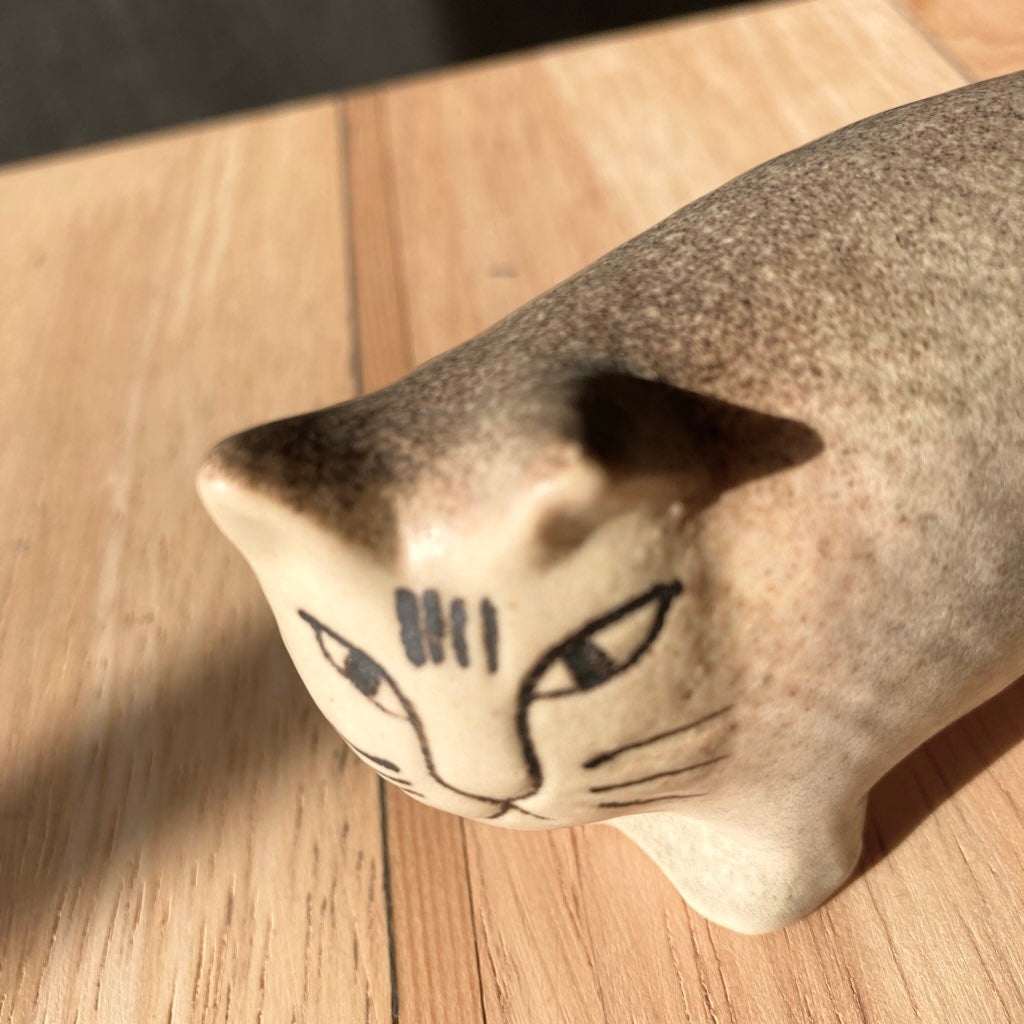 リサ・ラーソン / Lisa Larson 双子のネコ グレー 北欧 スウェーデン雑貨 中古