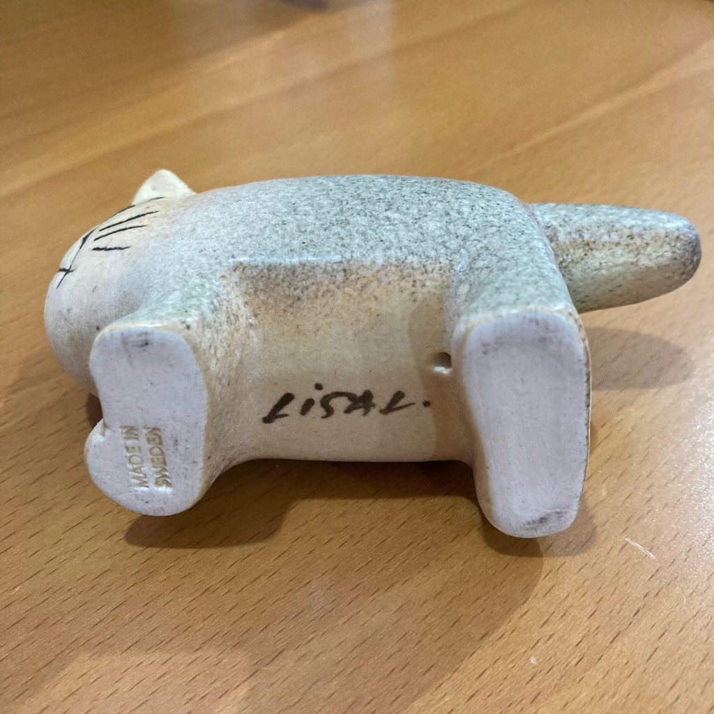 リサ・ラーソン / Lisa Larson 双子のネコ グレー 北欧 スウェーデン雑貨 中古