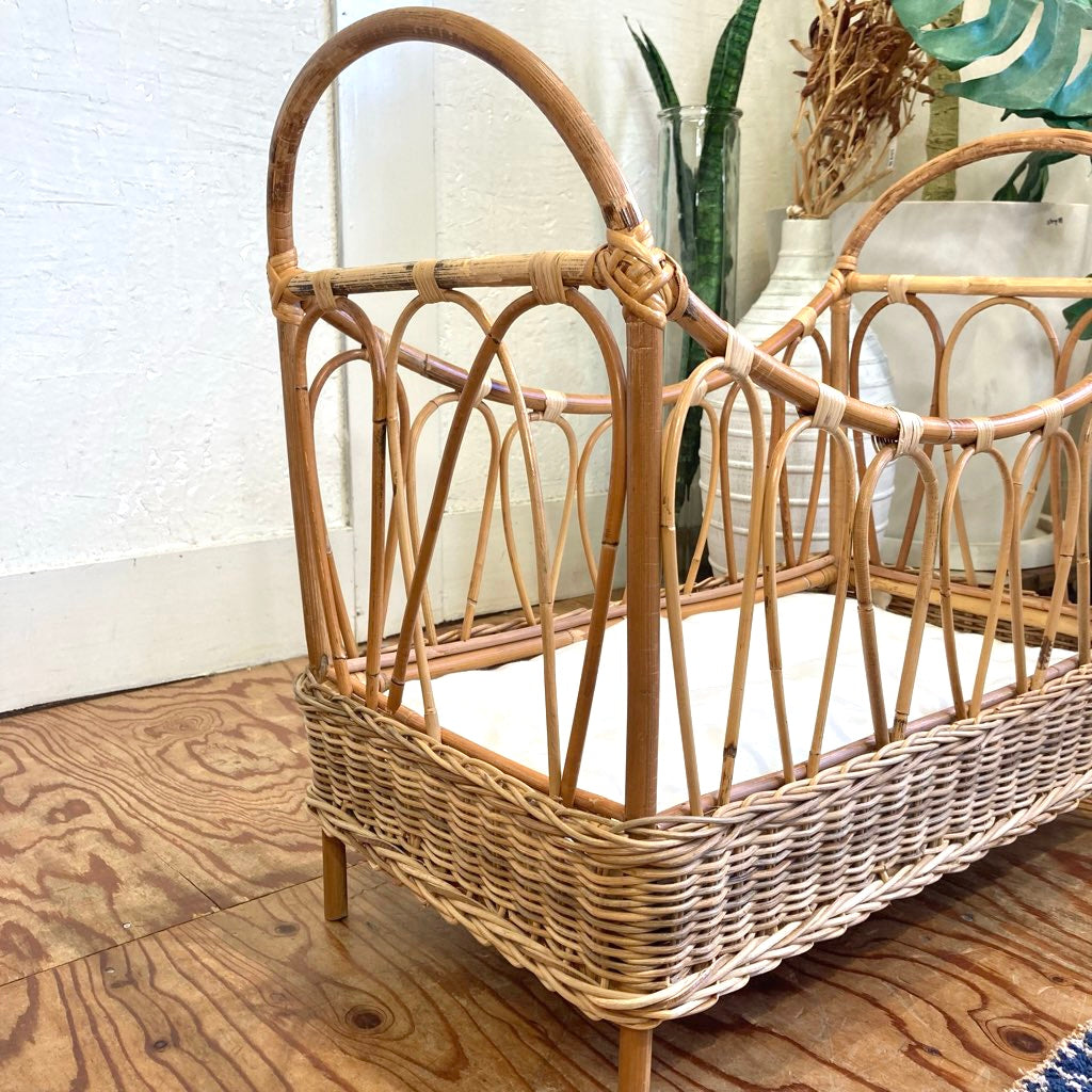 ラタン ドールベッド ヴィンテージ