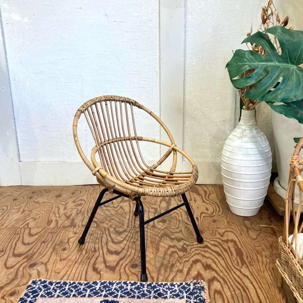 ラタン キッズチェア ドールチェア ヴィンテージ