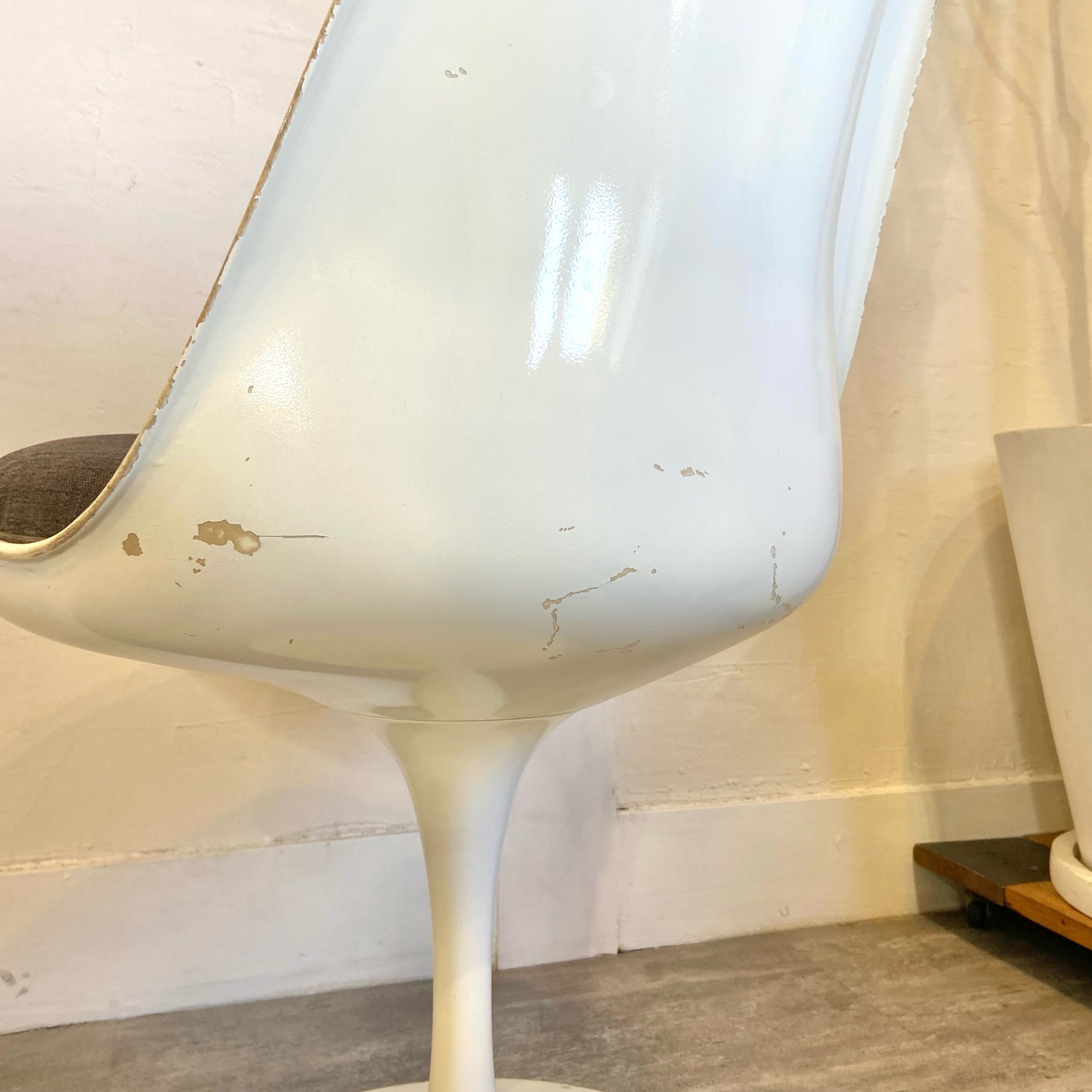 ノール / Knoll チューリップチェア 【グレー】 張替え ダイニングチェア エーロ・サーリネン ヴィンテージ