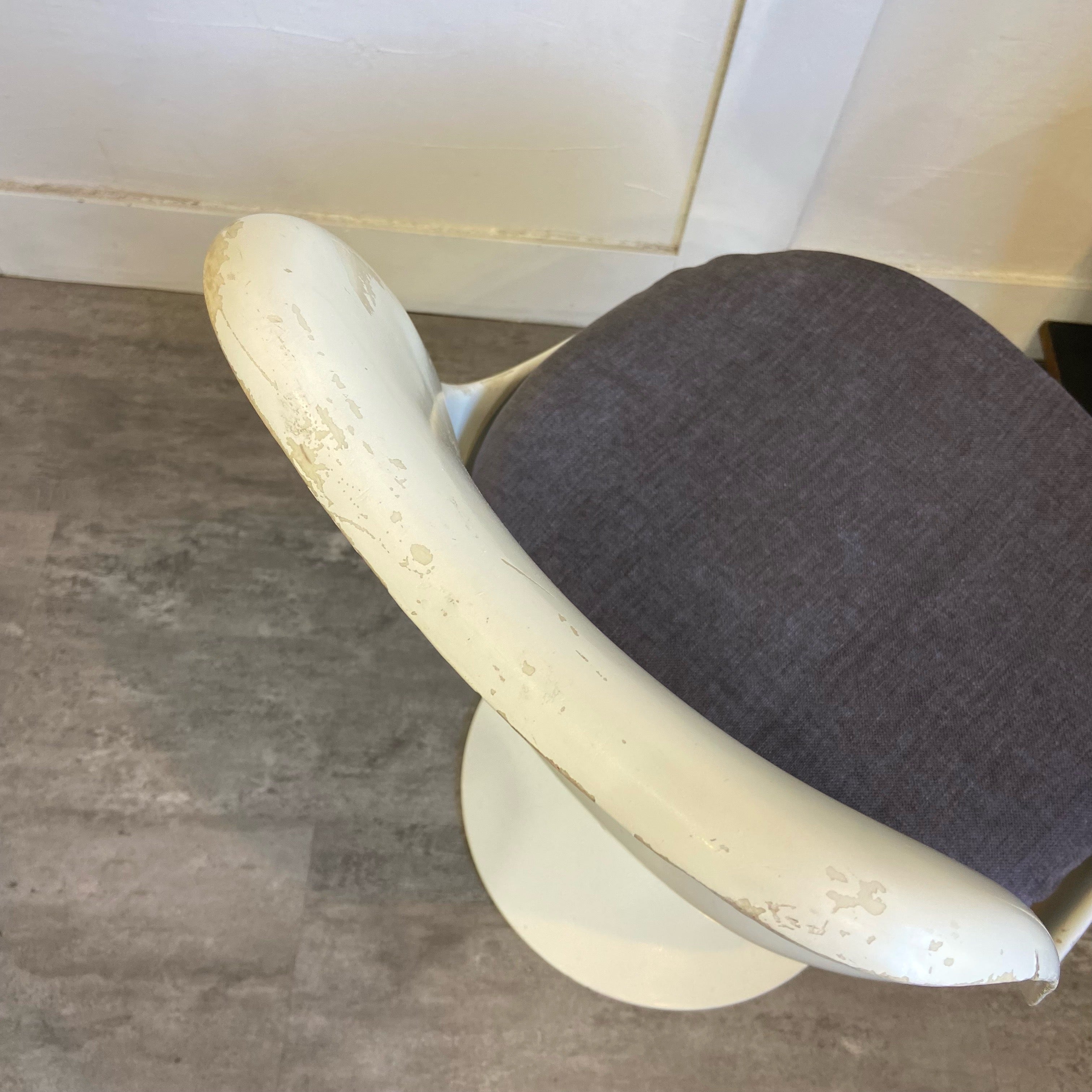 ノール / Knoll チューリップチェア 【グレー】 張替え ダイニングチェア エーロ・サーリネン ヴィンテージ