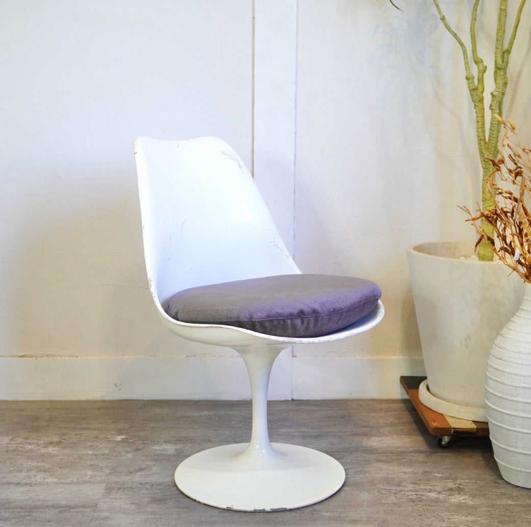 ノール / Knoll チューリップチェア 【グレー】 張替え ダイニングチェア エーロ・サーリネン ヴィンテージ