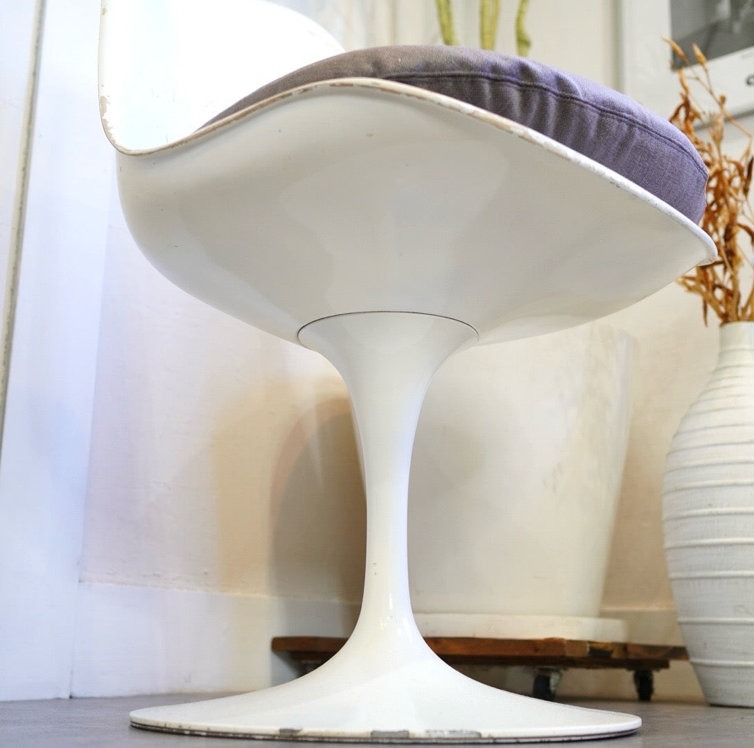 ノール / Knoll チューリップチェア 【グレー】 張替え ダイニングチェア エーロ・サーリネン ヴィンテージ