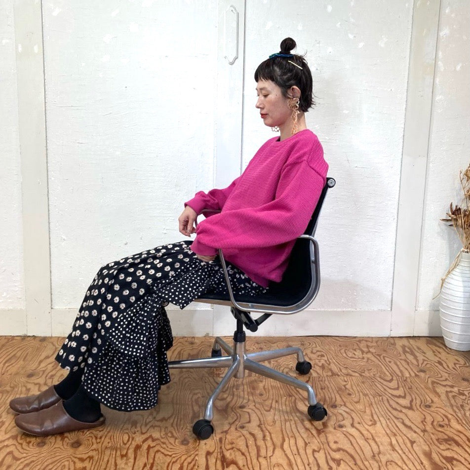 ハーマンミラー / Herman Miller イームズ アルミナムグループ マネジメントチェア ブラック ファブリック デスクチェア 5本レッグ ヴィンテージ