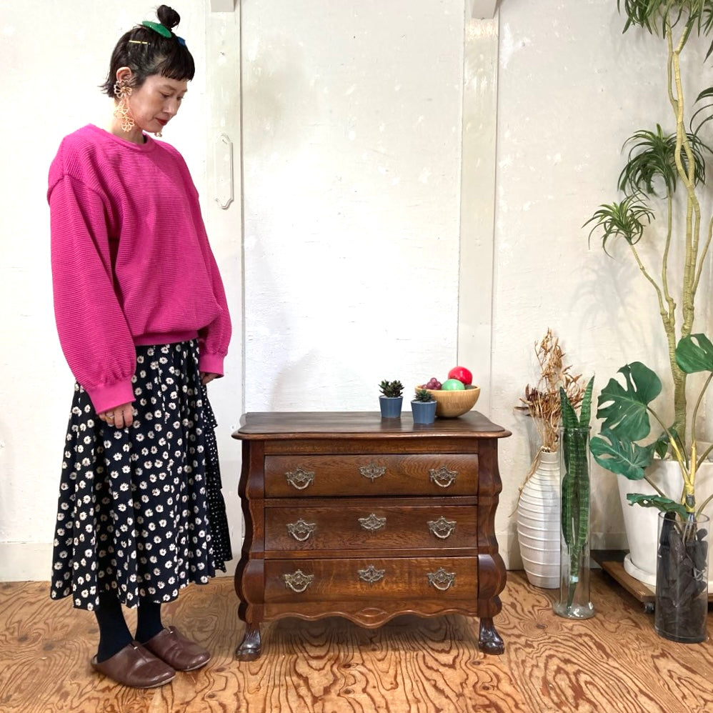 アンティーク 3段チェスト コモード型