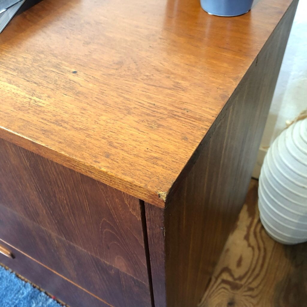 チーク材 3段 チェスト スモールチェスト ヴィンテージ