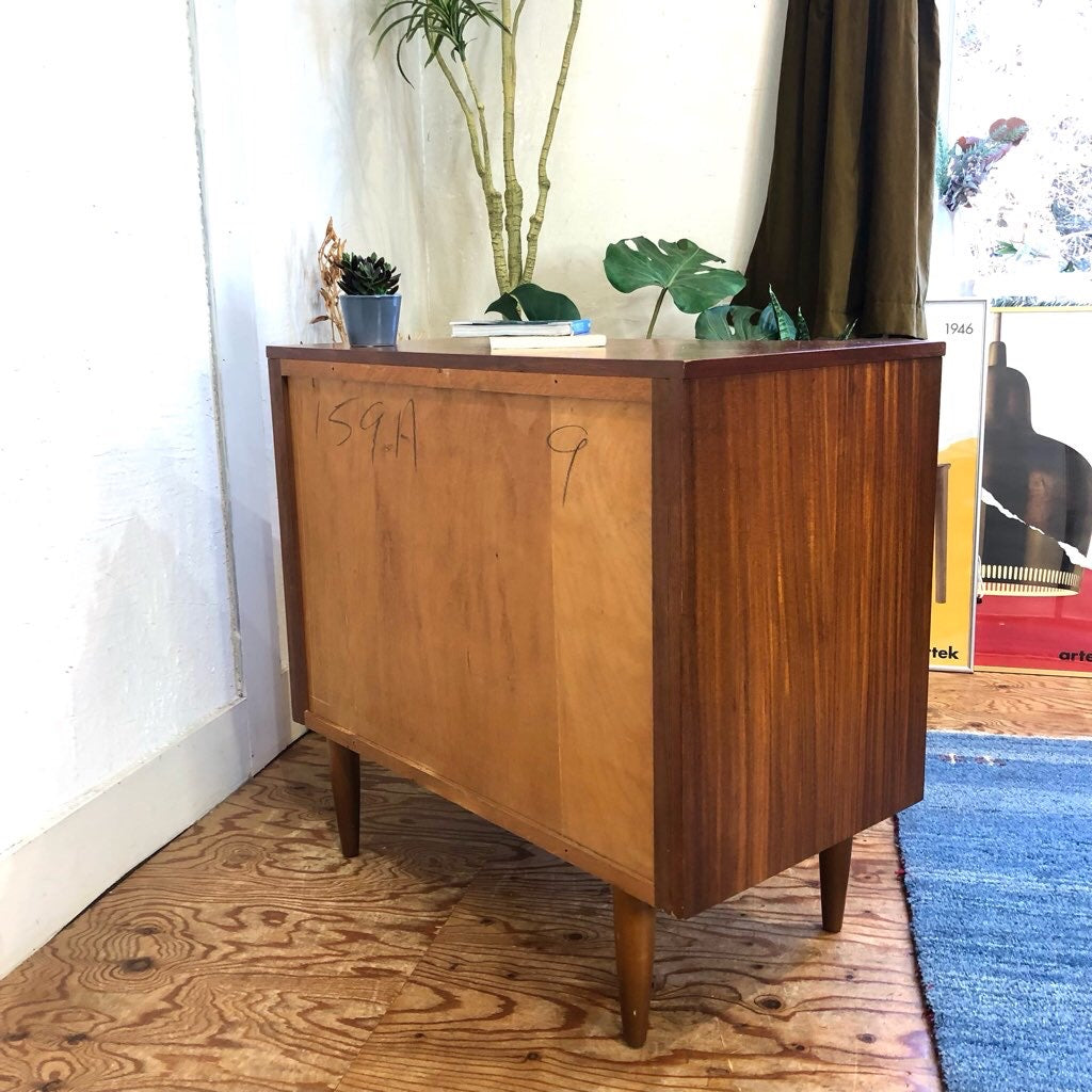 チーク材 3段 チェスト スモールチェスト ヴィンテージ