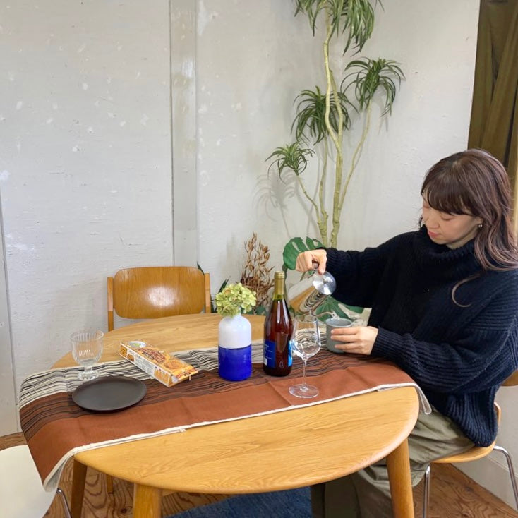 ラウンドテーブル オーク無垢材 ダイニングテーブル 中古