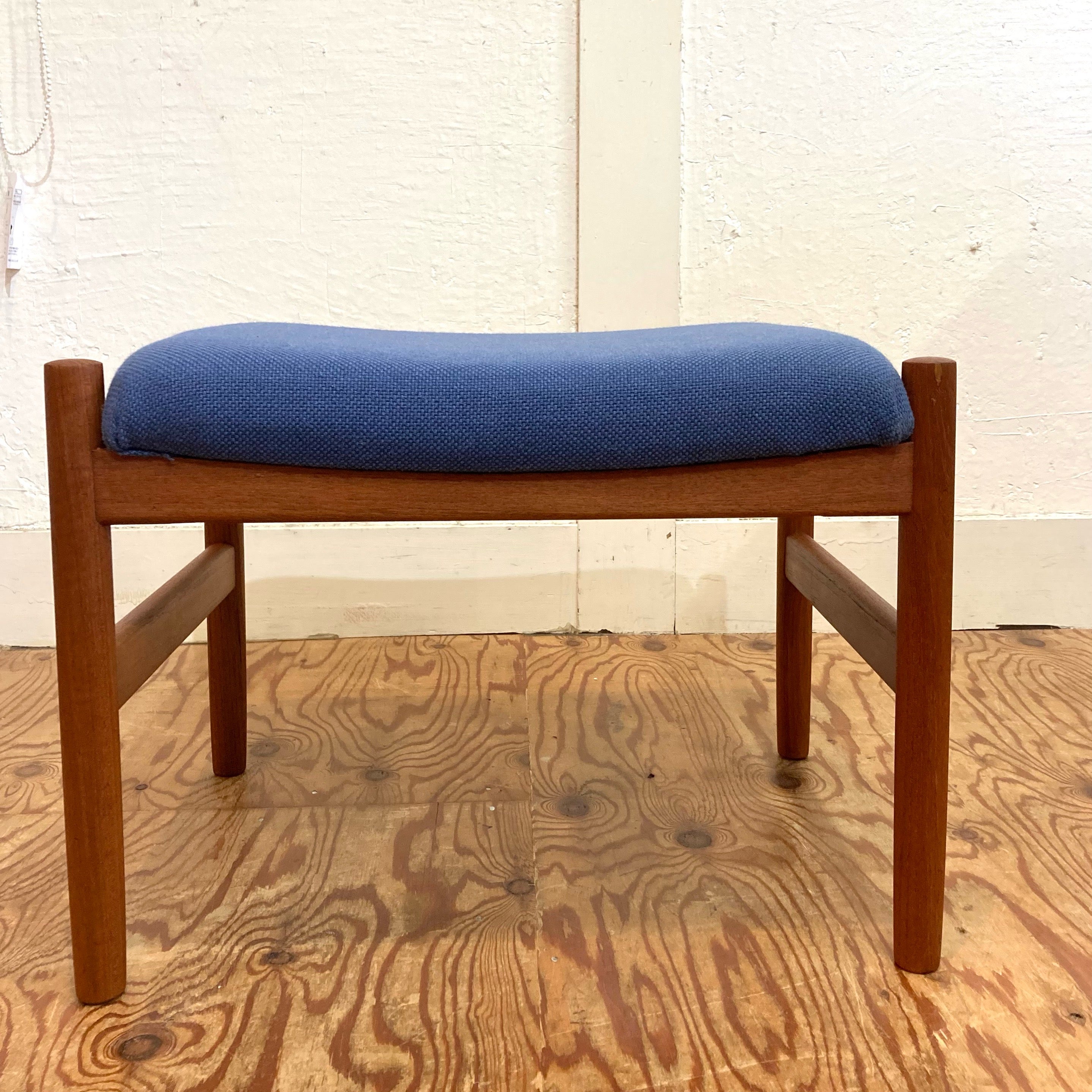 Spottrup Mobelfabrik スツール 小 ブルー 北欧 ヴィンテージ
