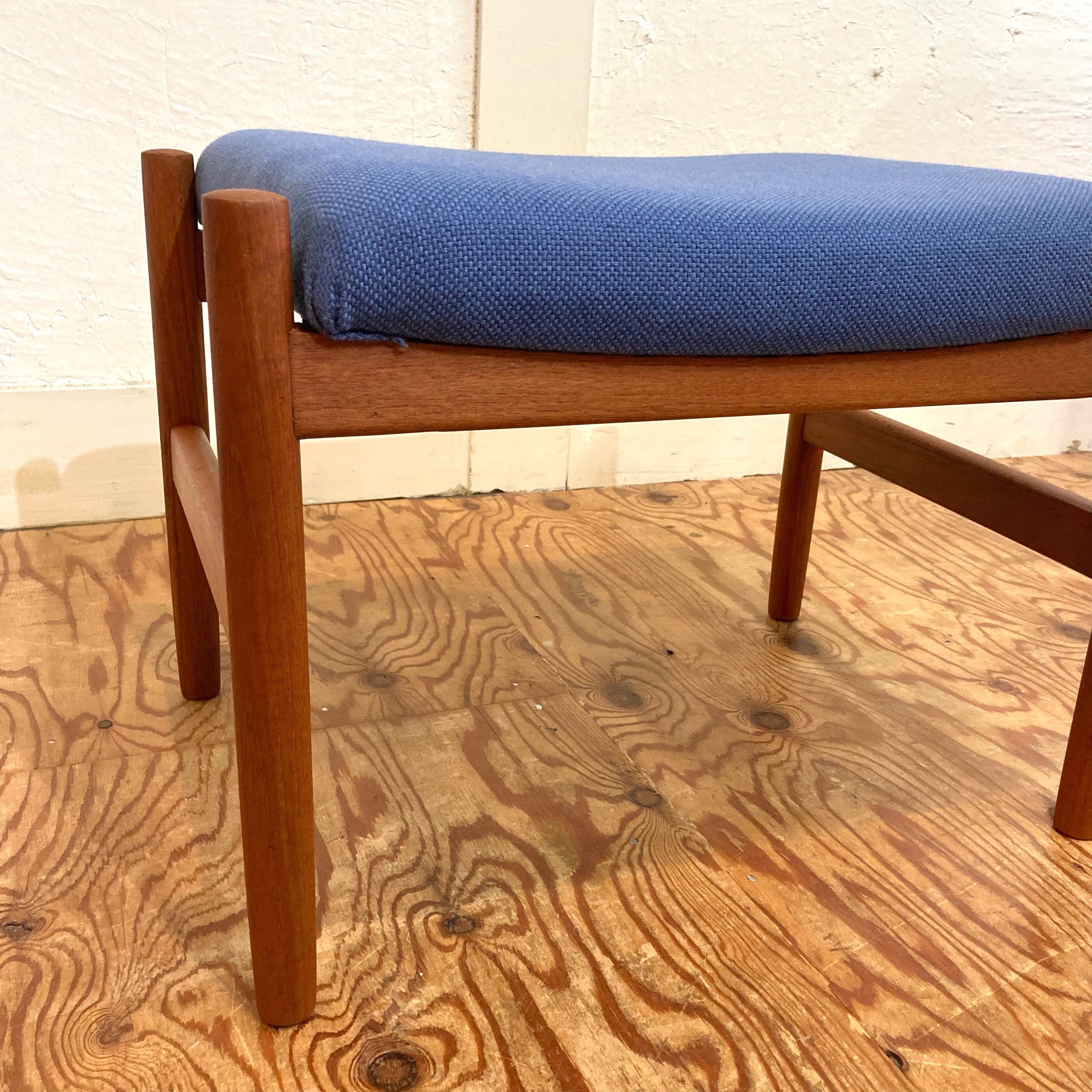 Spottrup Mobelfabrik スツール 小 ブルー 北欧 ヴィンテージ