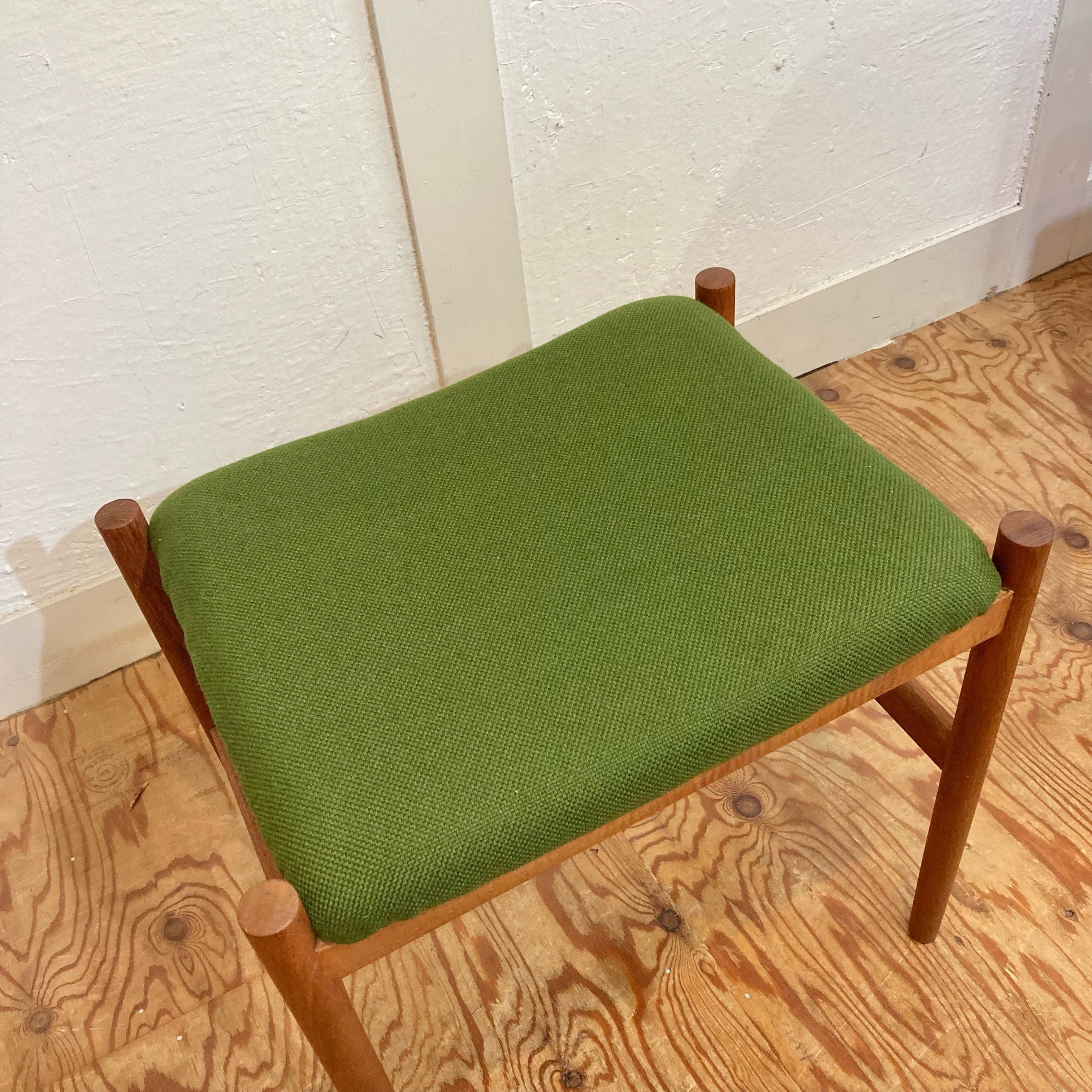 Spottrup Mobelfabrik スツール 大 グリーン 北欧 ヴィンテージ