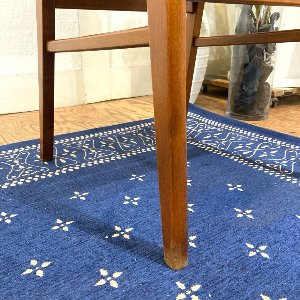 チーク材&ビーチ材 ダイニングチェア サイドチェア  イエロー 北欧 デンマーク ヴィンテージ