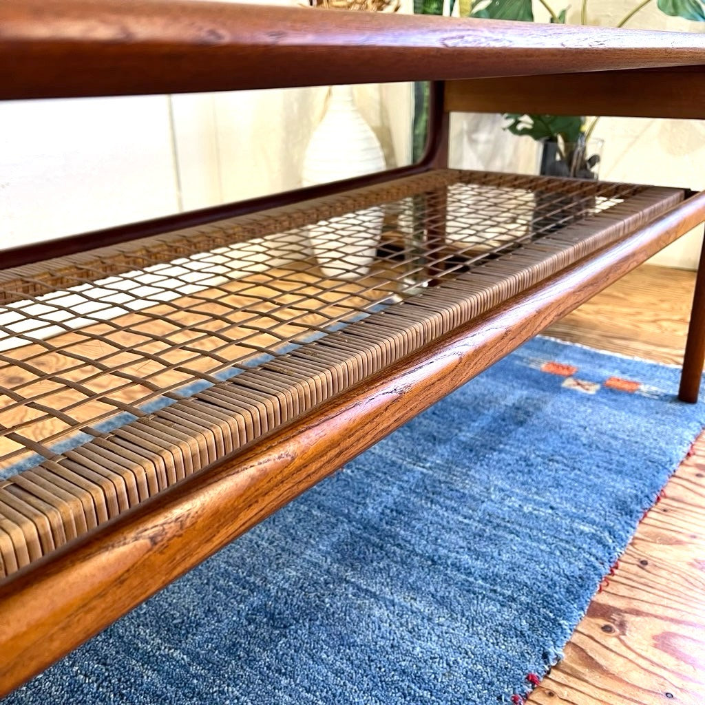 トリオ モブラー/Trioh Mobler チーク材 ロングセンターテーブル デンマーク 中古