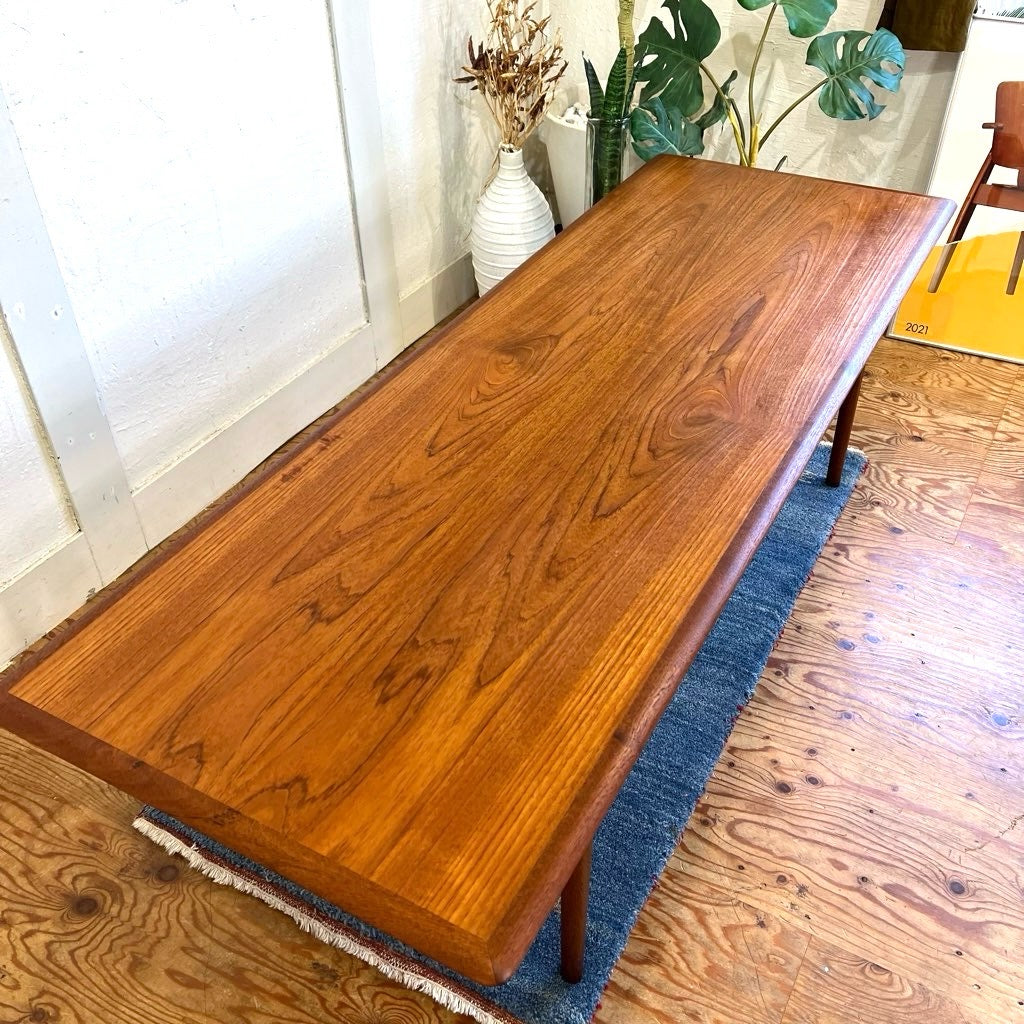 トリオ モブラー/Trioh Mobler チーク材 ロングセンターテーブル デンマーク 中古