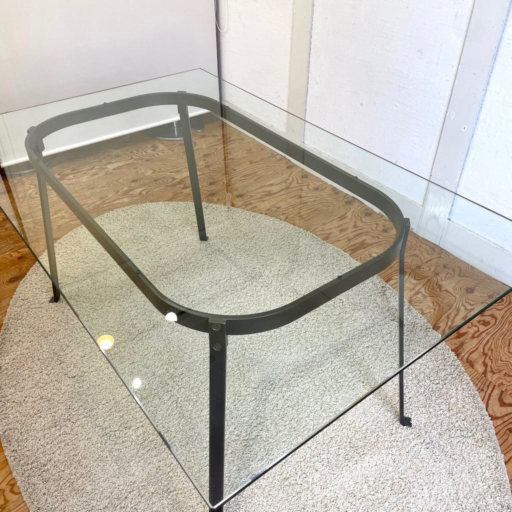 無印良品 / muji ガラス天板 ダイニングテーブル エンツォ・マーリ 希少 中古