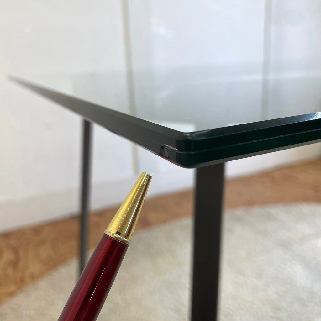 無印良品 / muji ガラス天板 ダイニングテーブル エンツォ・マーリ 希少 中古