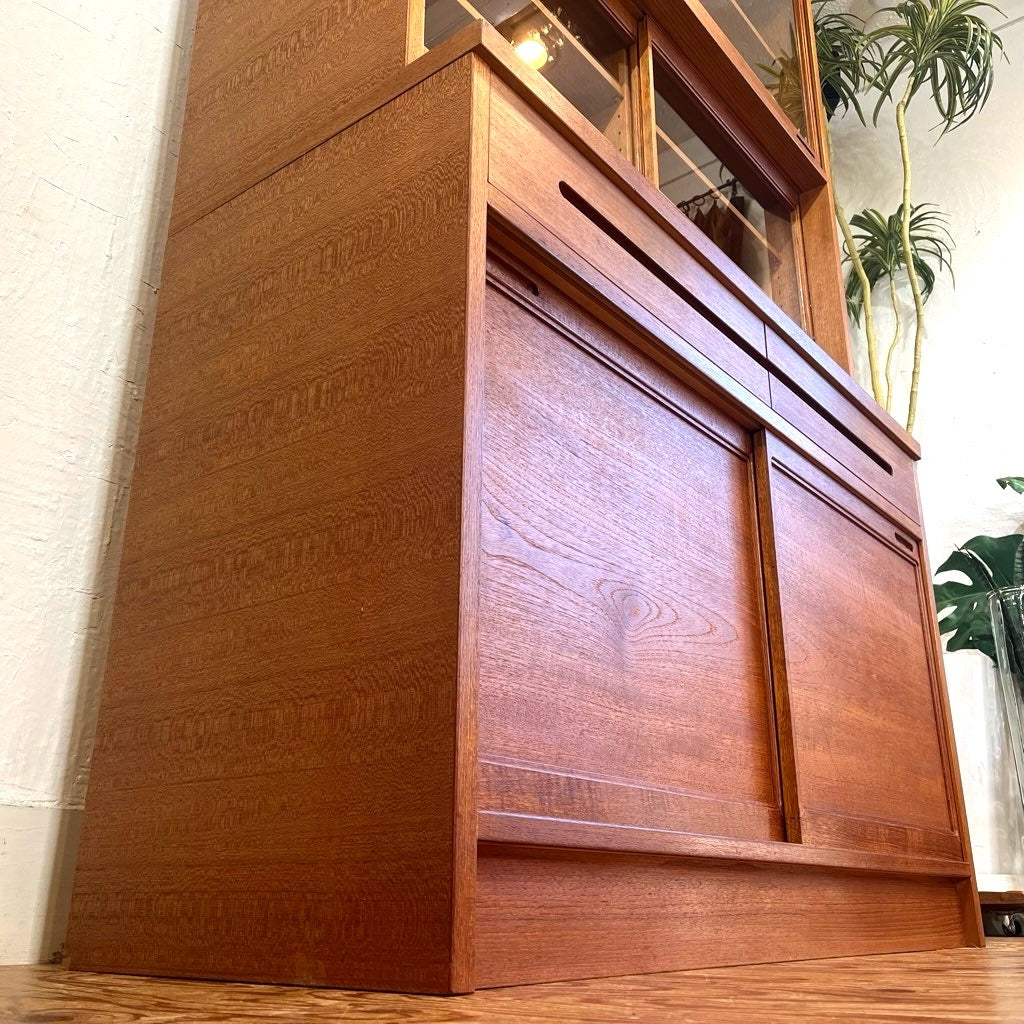 日田工芸 シャルル 食器棚 ジャパンヴィンテージ  カップボード キャビネット チーク材