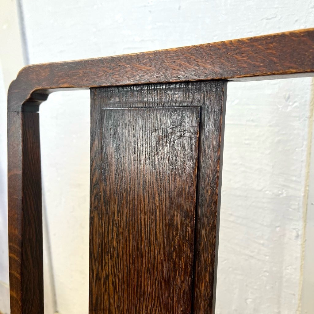 英国アンティーク ダイニングチェア ライトブラウン 本革