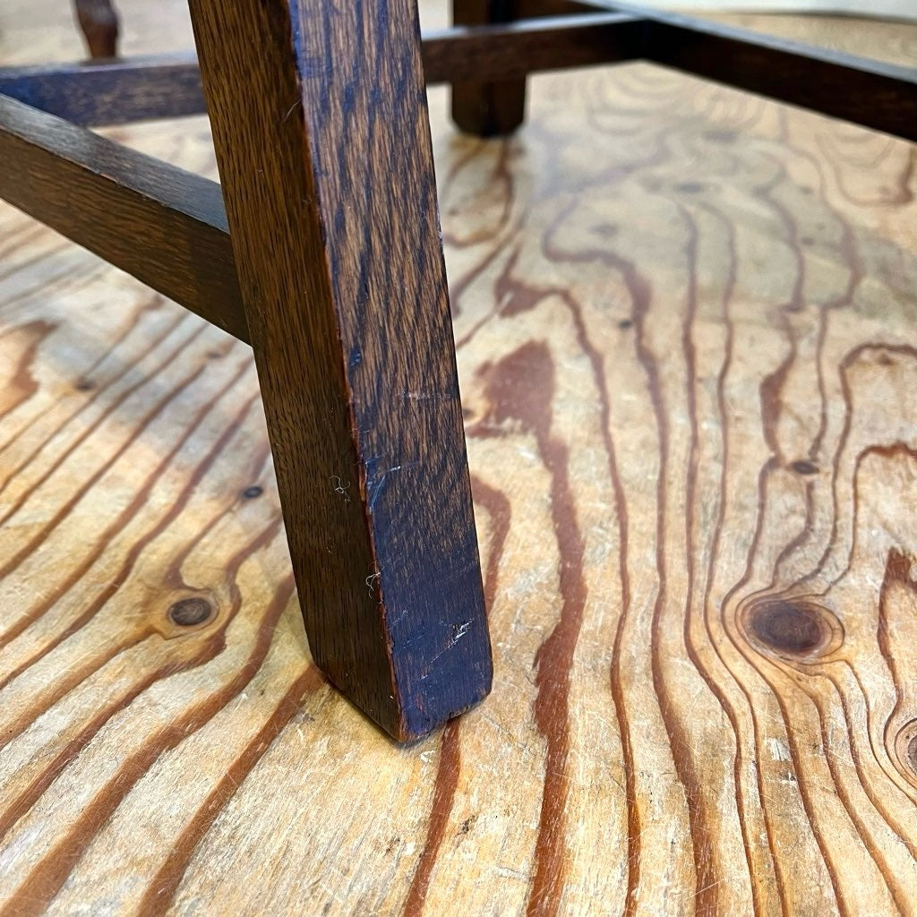 英国アンティーク ダイニングチェア ライトブラウン 本革