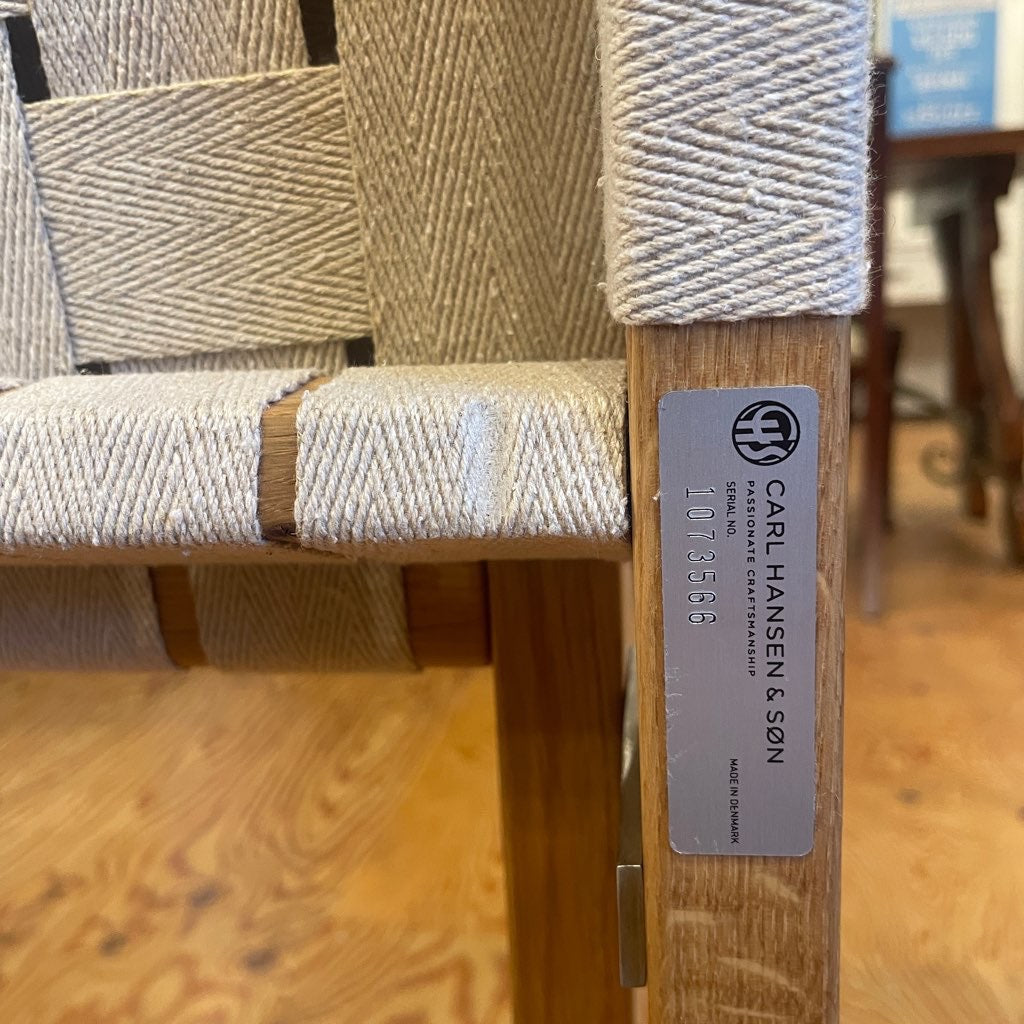カールハンセン&サン / Carl Hansen & Søn キューバチェア MG501 コットンウェービング オーク材 オイル仕上げ 北欧 中古