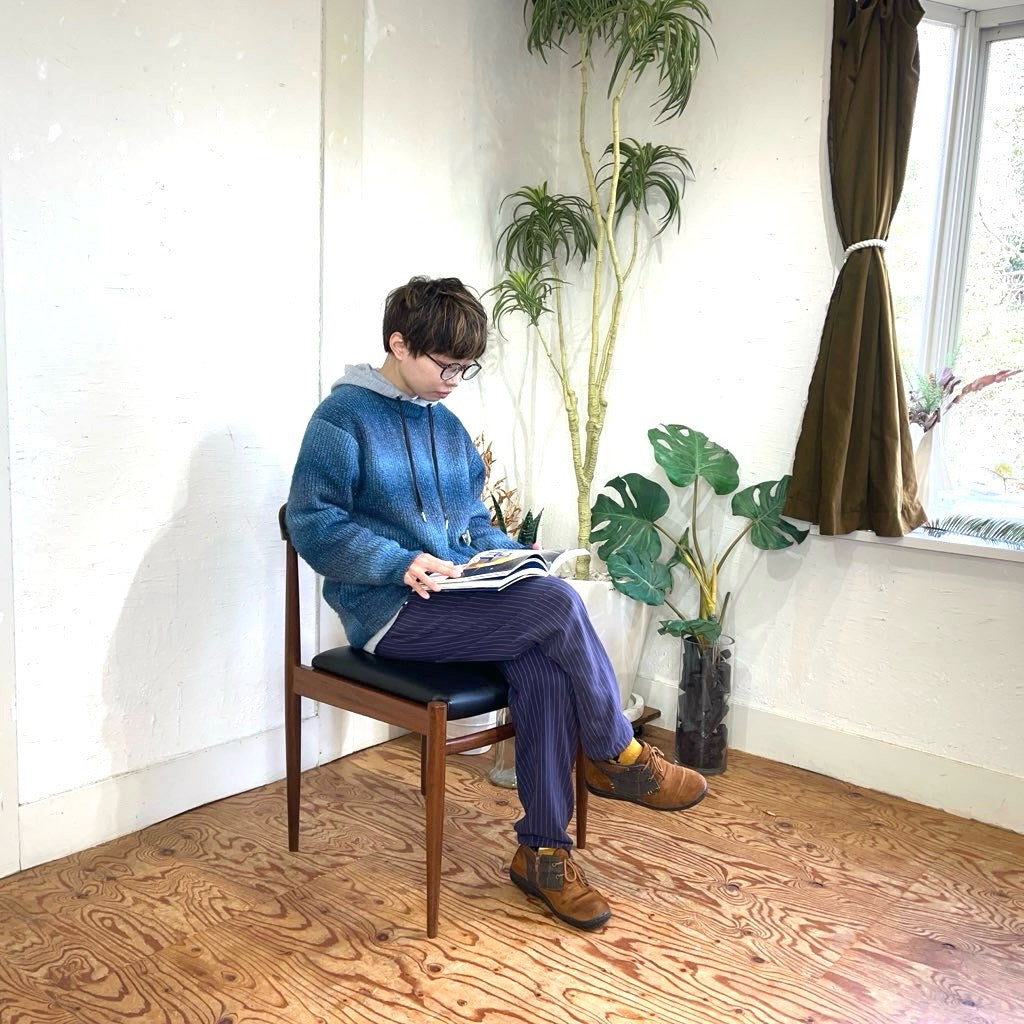 ヴィンテージ ダイニングチェア ブラック レザー