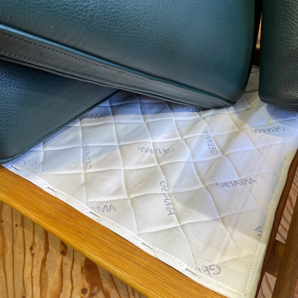 ゲタマ / GETAMA GE290A ハイバックイージーチェア 1Pソファ 限定100周年記念モデル GE290S オットマン付 ハンスJ.ウェグナー 中古