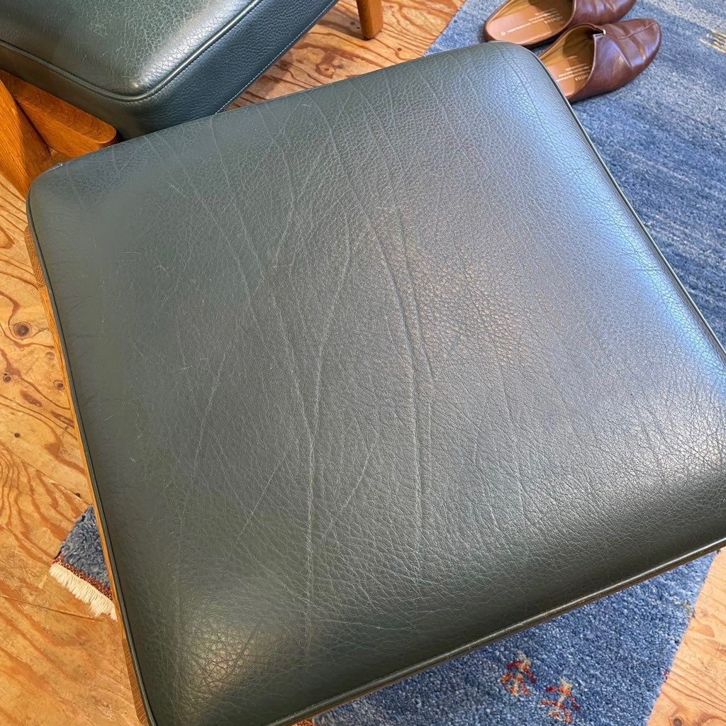 ゲタマ / GETAMA GE290A ハイバックイージーチェア 1Pソファ 限定100周年記念モデル GE290S オットマン付 ハンスJ.ウェグナー 中古