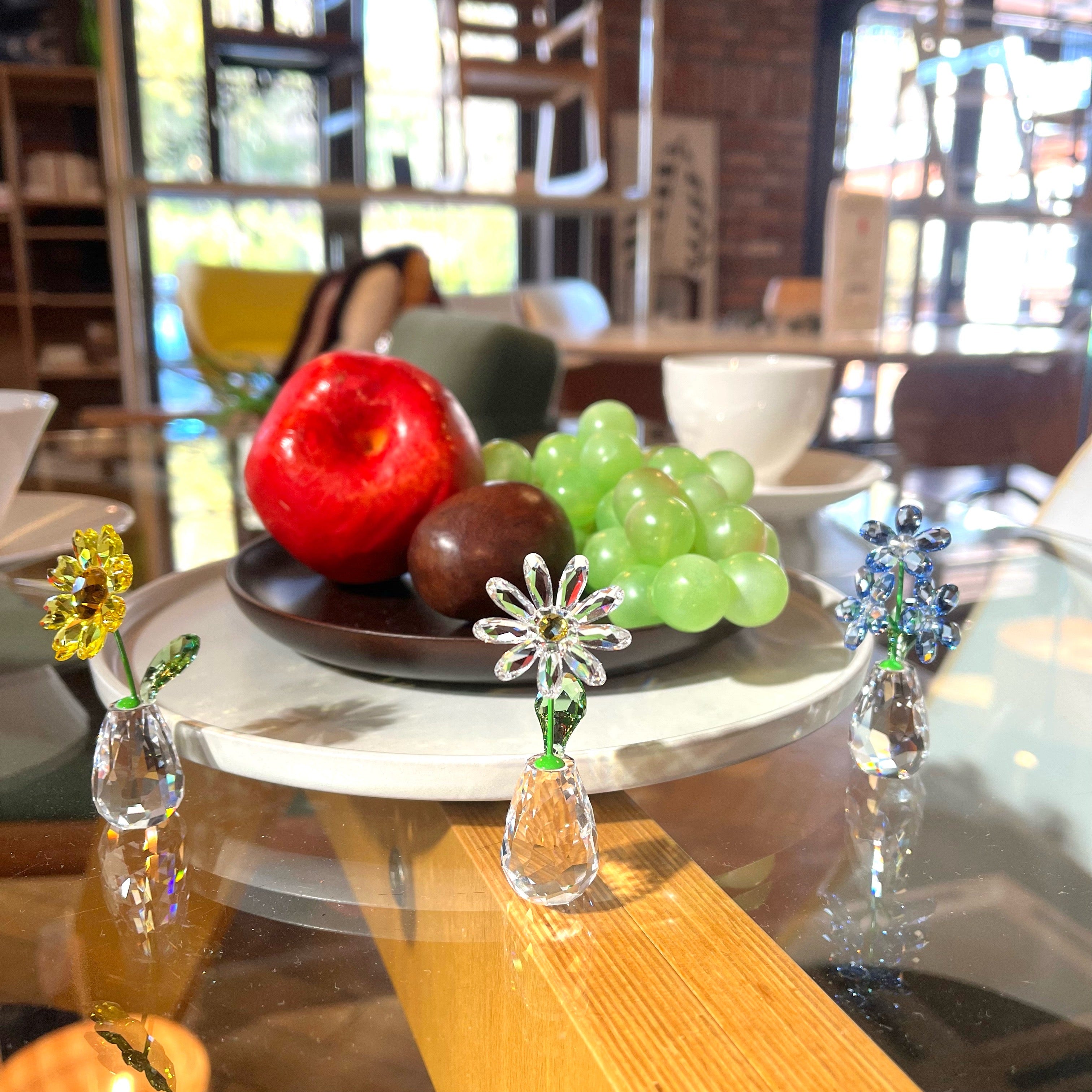 スワロフスキー / SWAROVSKI クリスタルフィギュア FLOWER DREAMS 中古