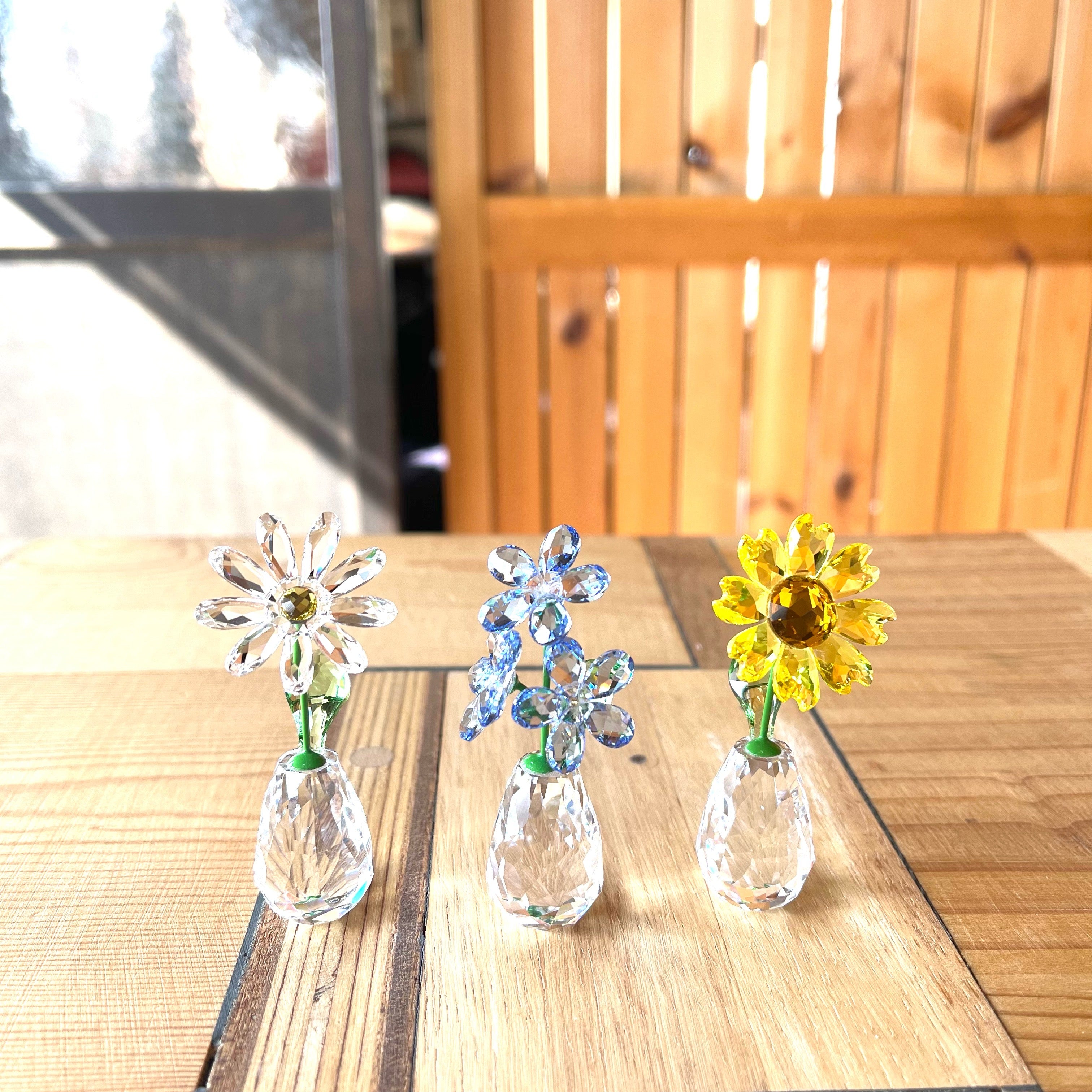 スワロフスキー / SWAROVSKI クリスタルフィギュア FLOWER DREAMS 中古