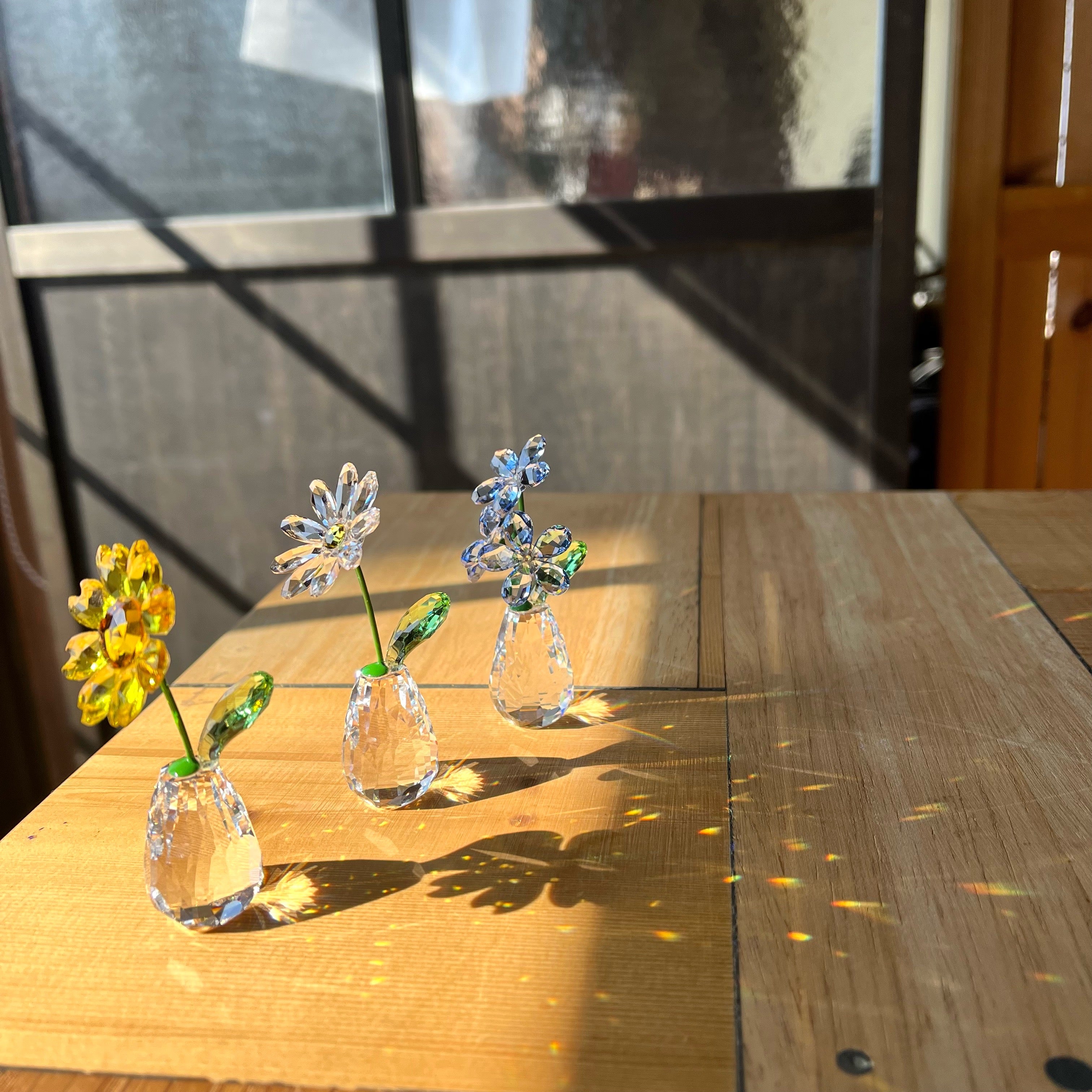 スワロフスキー / SWAROVSKI クリスタルフィギュア FLOWER DREAMS 中古