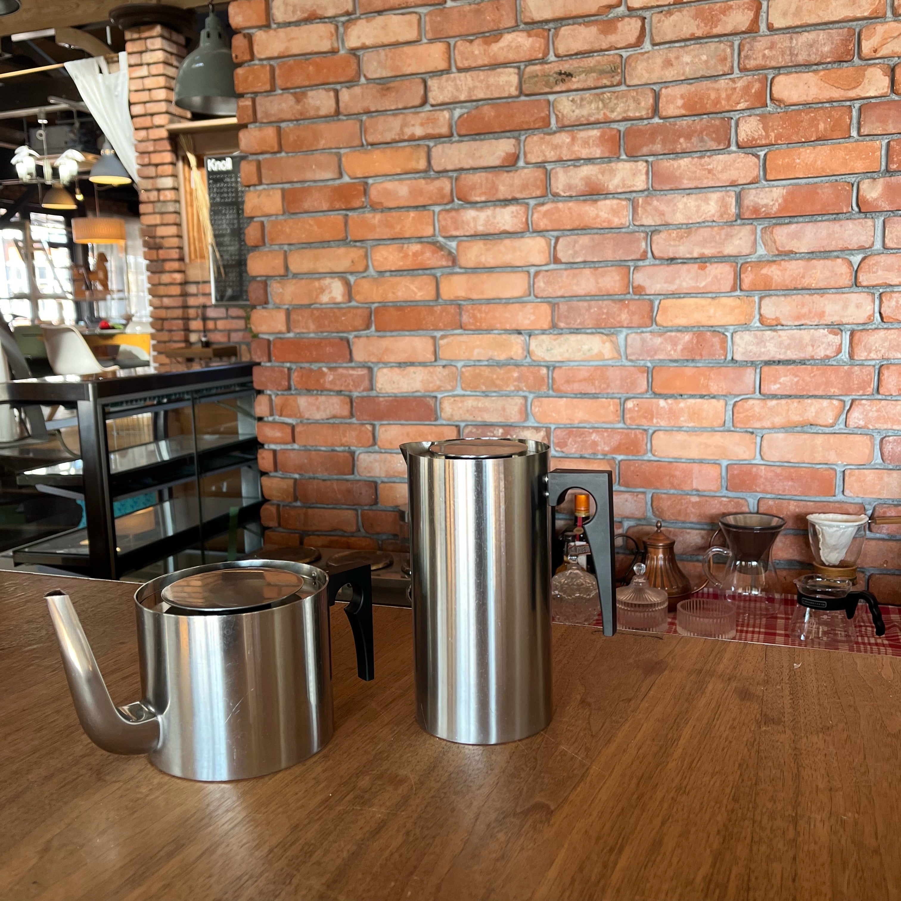 ステルトン / Stelton シリンダライン / Cylinda-Line プレス コーヒーメーカー アルネ・ヤコブセン 中古