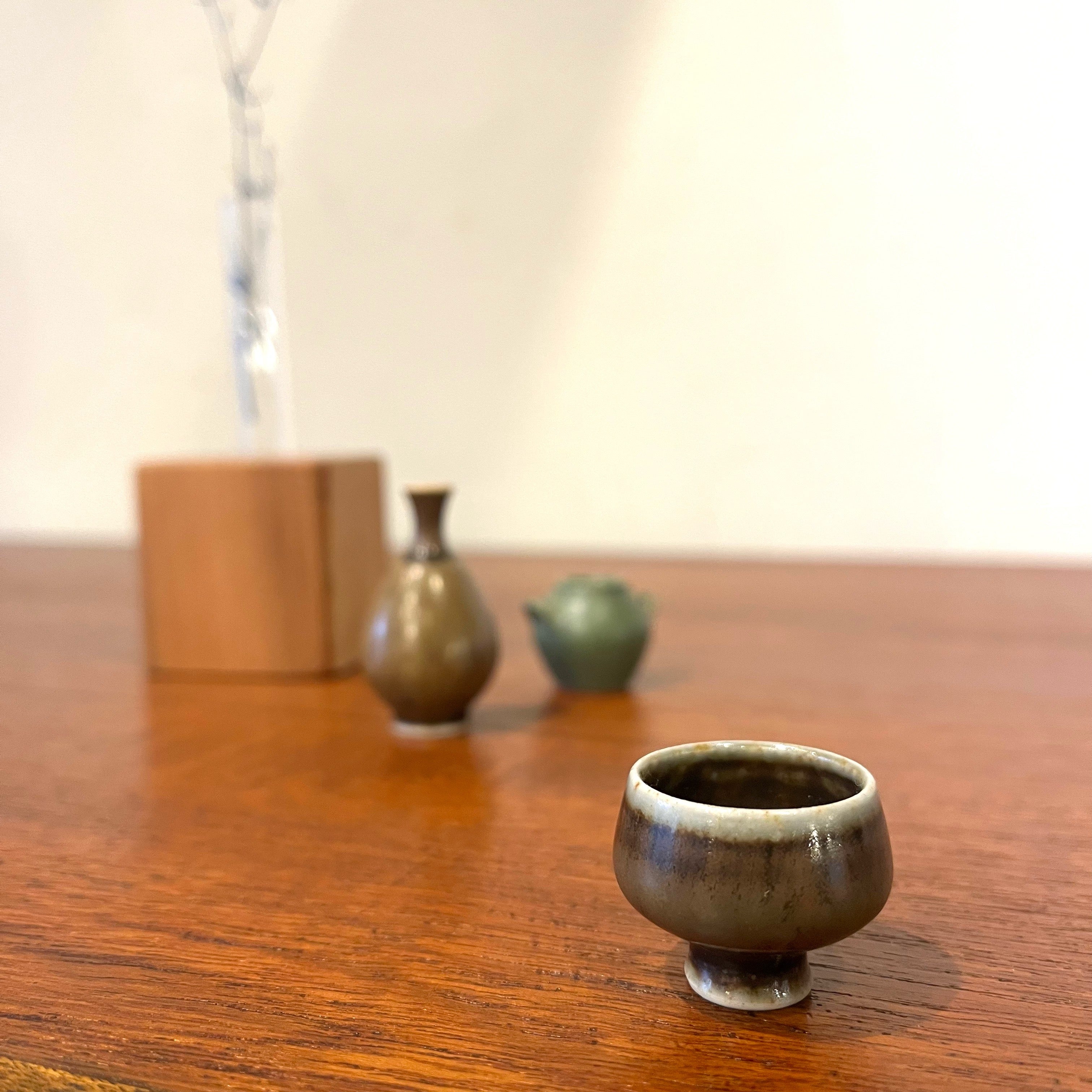 ホガナス / Hoganas 他 ミニチュア陶器 3点セット 北欧 ヴィンテージ